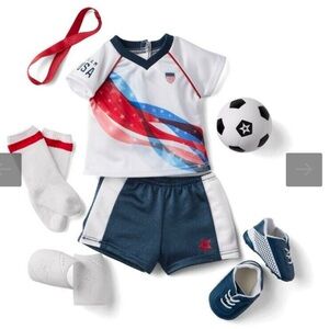 Retired American Girl Team USA Soccer Set